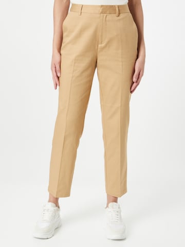 SCOTCH & SODA - Tapered Pantalón de pinzas 'Abott' en beige: frente