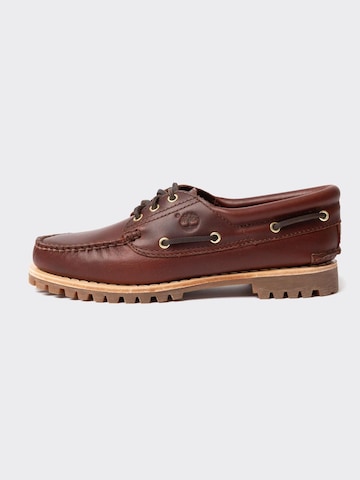 TIMBERLAND Low shoe 'TB0A19VAD571 Timberland Authentic BOAT SHOE ROOTBEER' in Brown: front