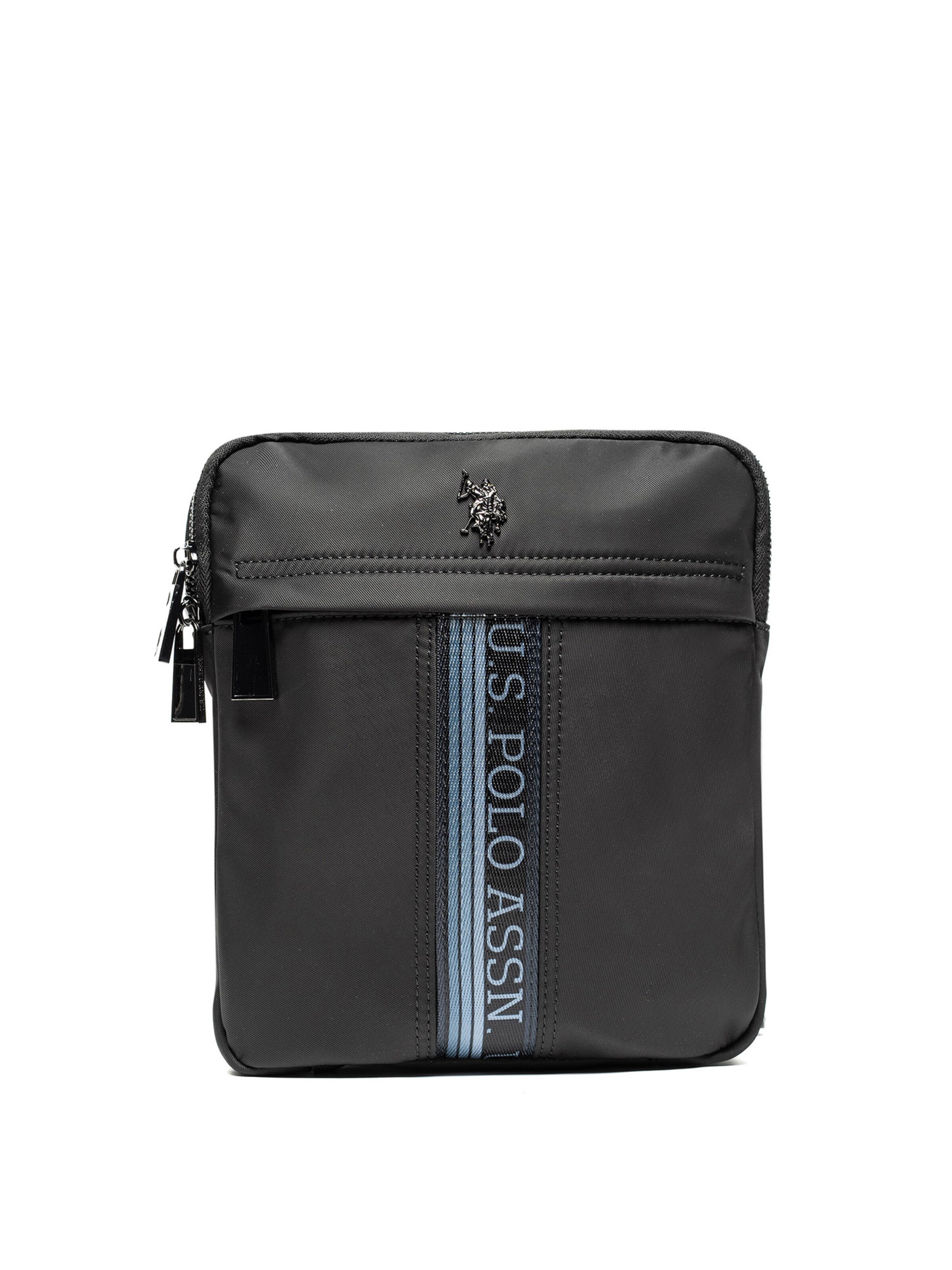 Borsa a tracolla di U.S. POLO ASSN. in nero: frontale