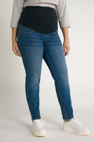 Ulla Popken Regular Jeans 'Sammy' in Blauw: voorkant