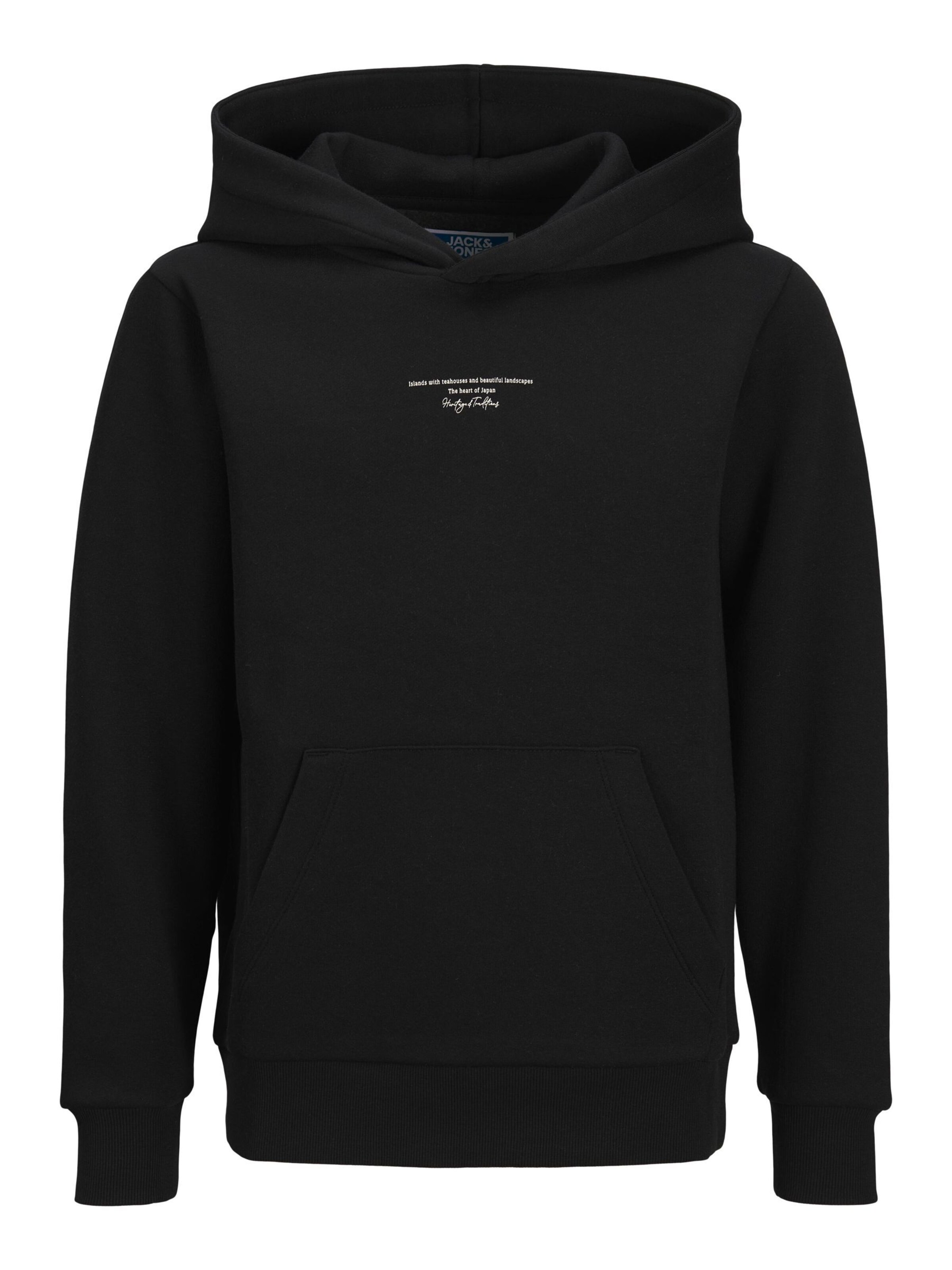 Jack & Jones Junior Sweatshirt in Schwarz: Vorderseite