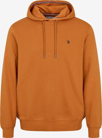 U.S. POLO ASSN. Collegepaita 'Toke' värissä oranssi: etupuoli