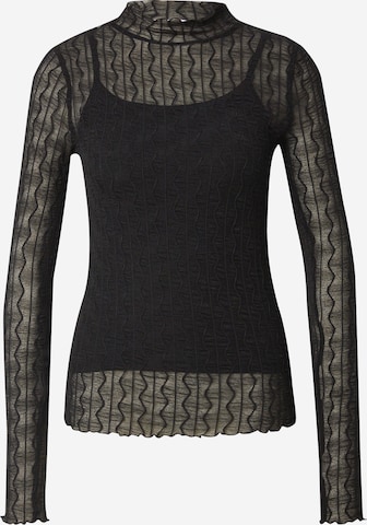 florence by mills exclusive for ABOUT YOU Shirt 'Pansie' in Schwarz: predná strana