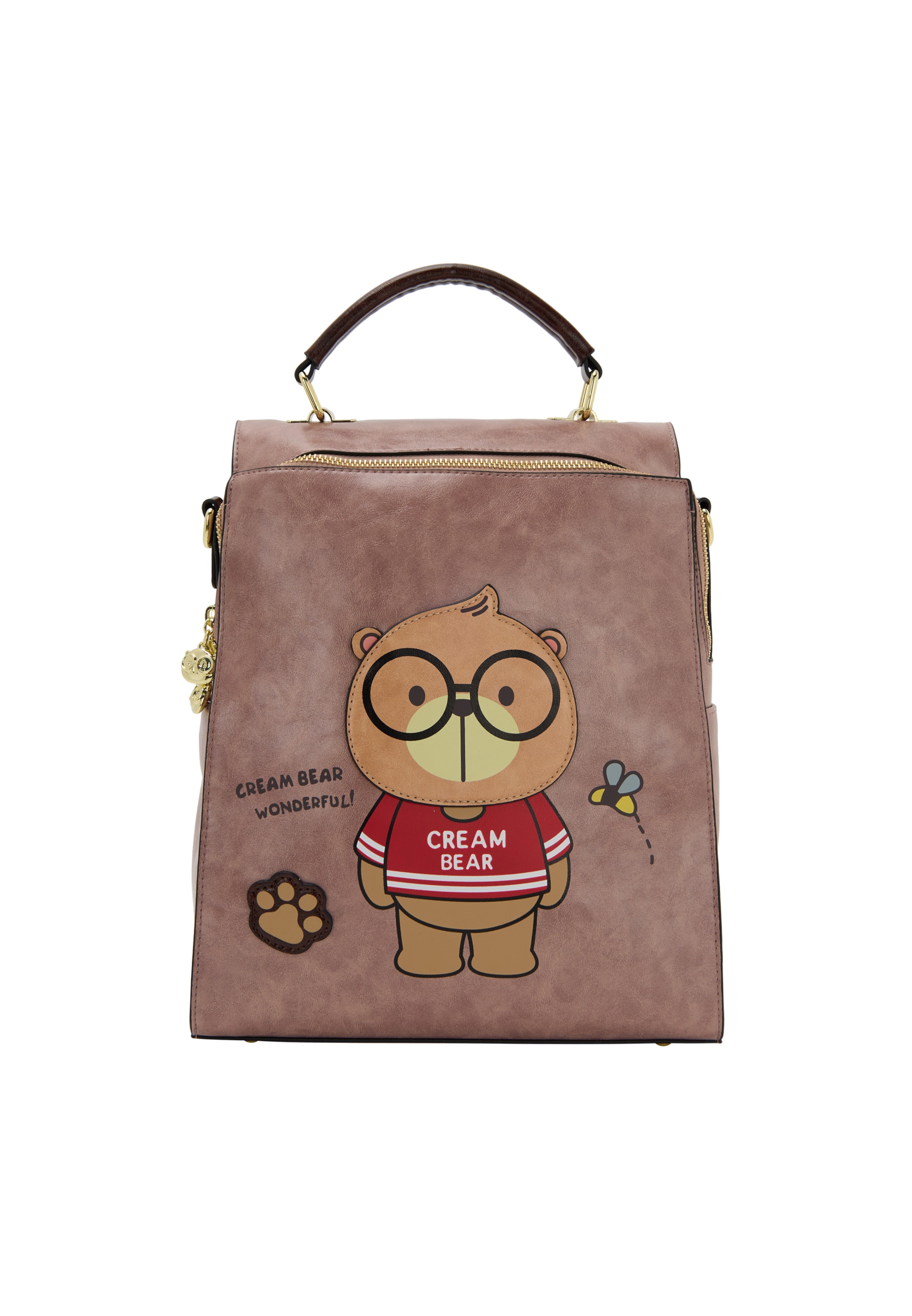 MYMO Rucksack in Braun: Vorderseite