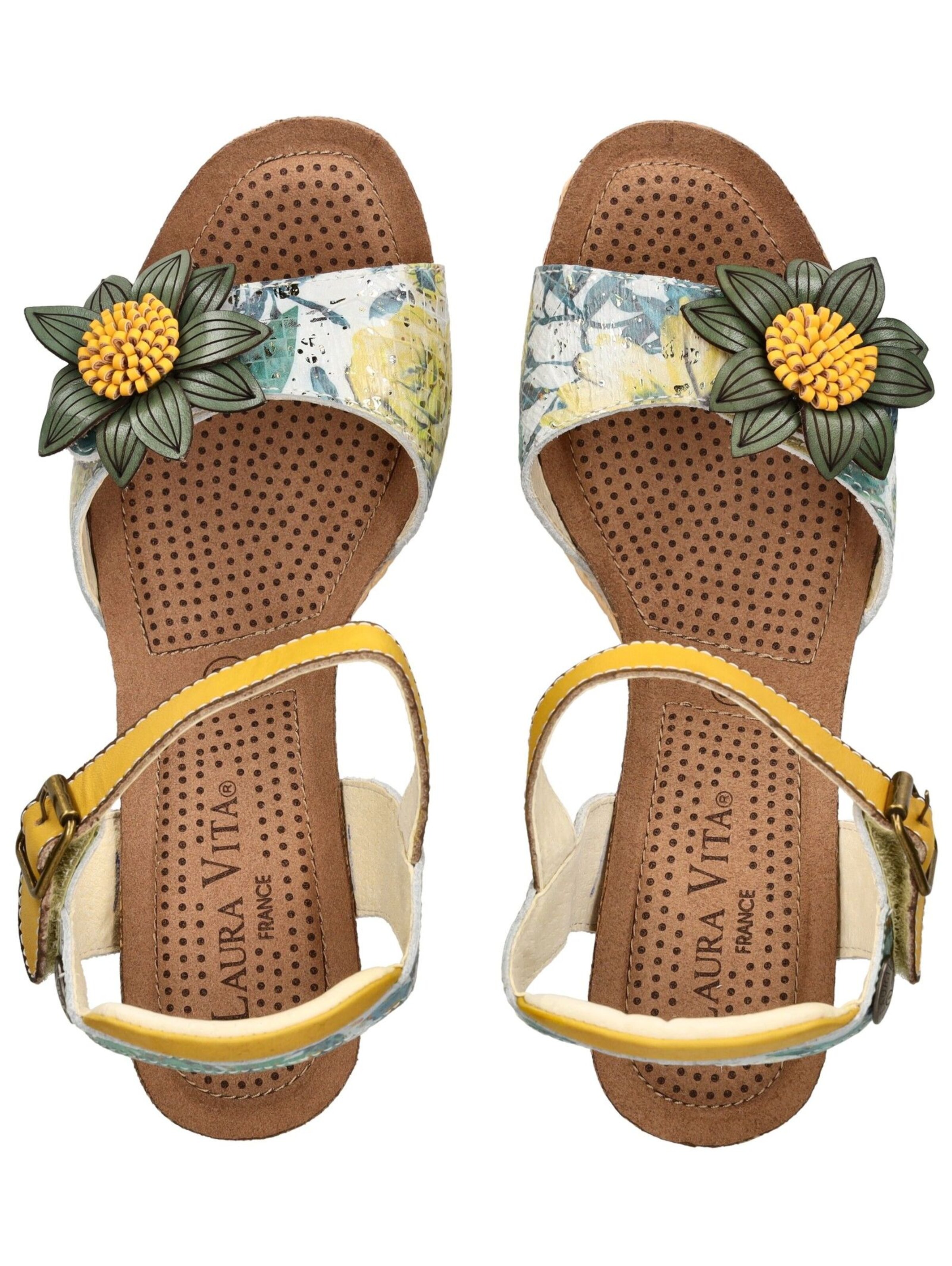 Sandales à lanières Laura Vita en vert