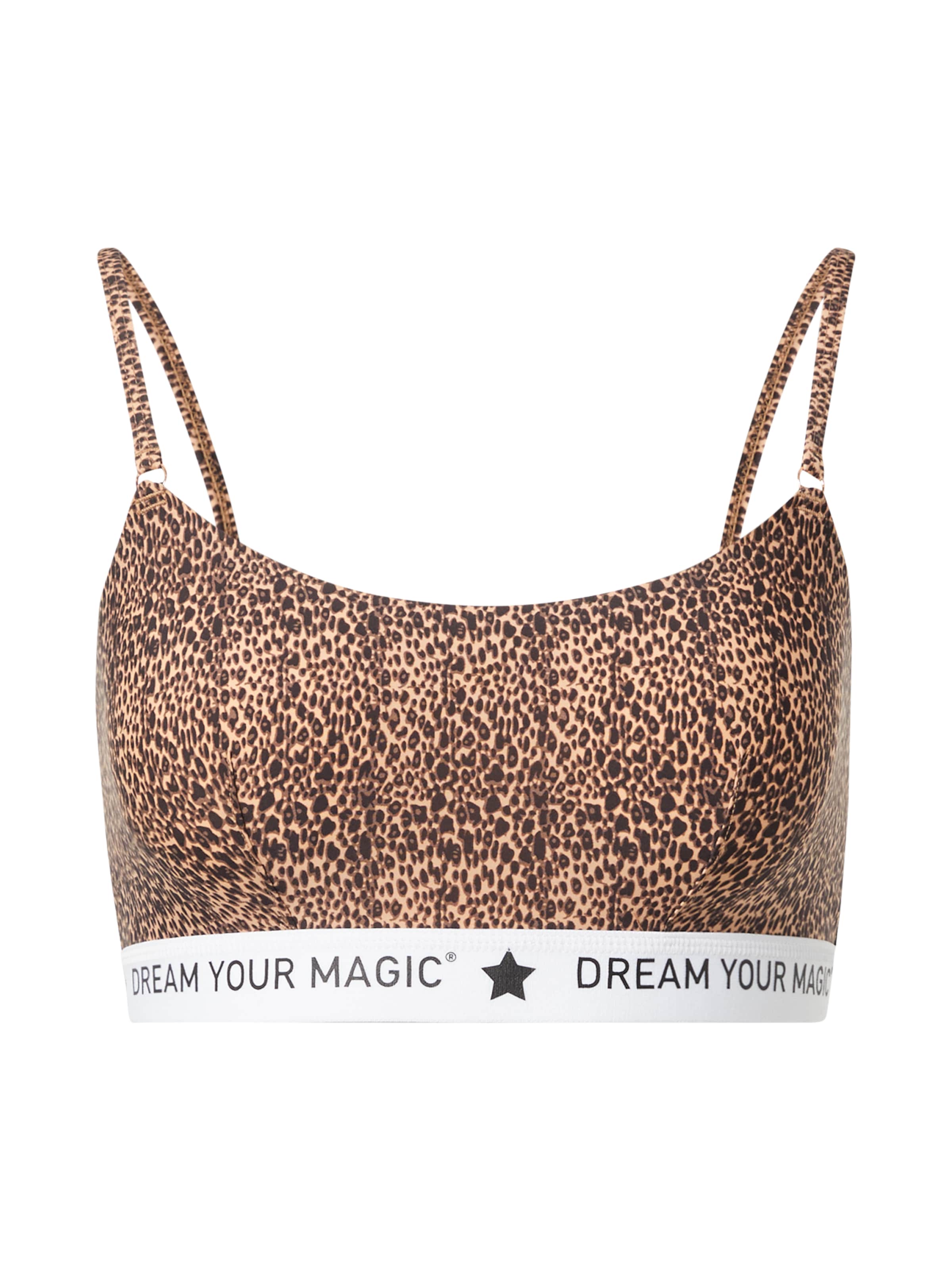 MAGIC Bodyfashion Bralette Bra 'Dream Your' in Brown: front
