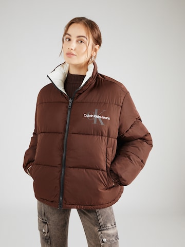 Calvin Klein Jeans Winter Jacket '90S' in Brown: front