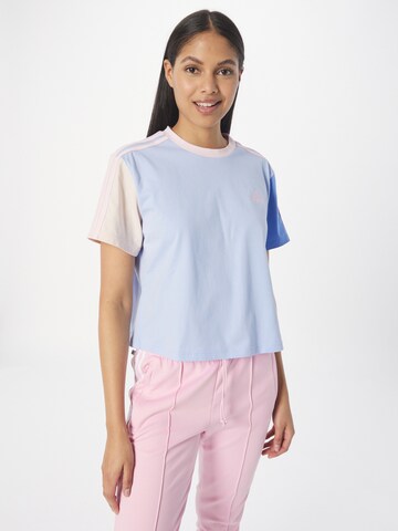 ADIDAS SPORTSWEAR Shirt 'Essentials 3-Stripes ' in Blauw: voorkant