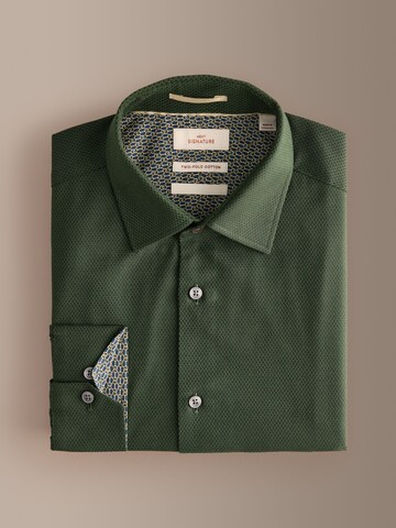 Next Slim fit Button Up Shirt in Green