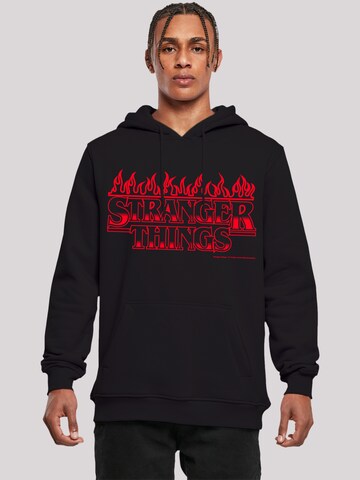 F4NT4STIC Sweatshirt 'Stranger Things Netflix TV Series' in Zwart: voorkant