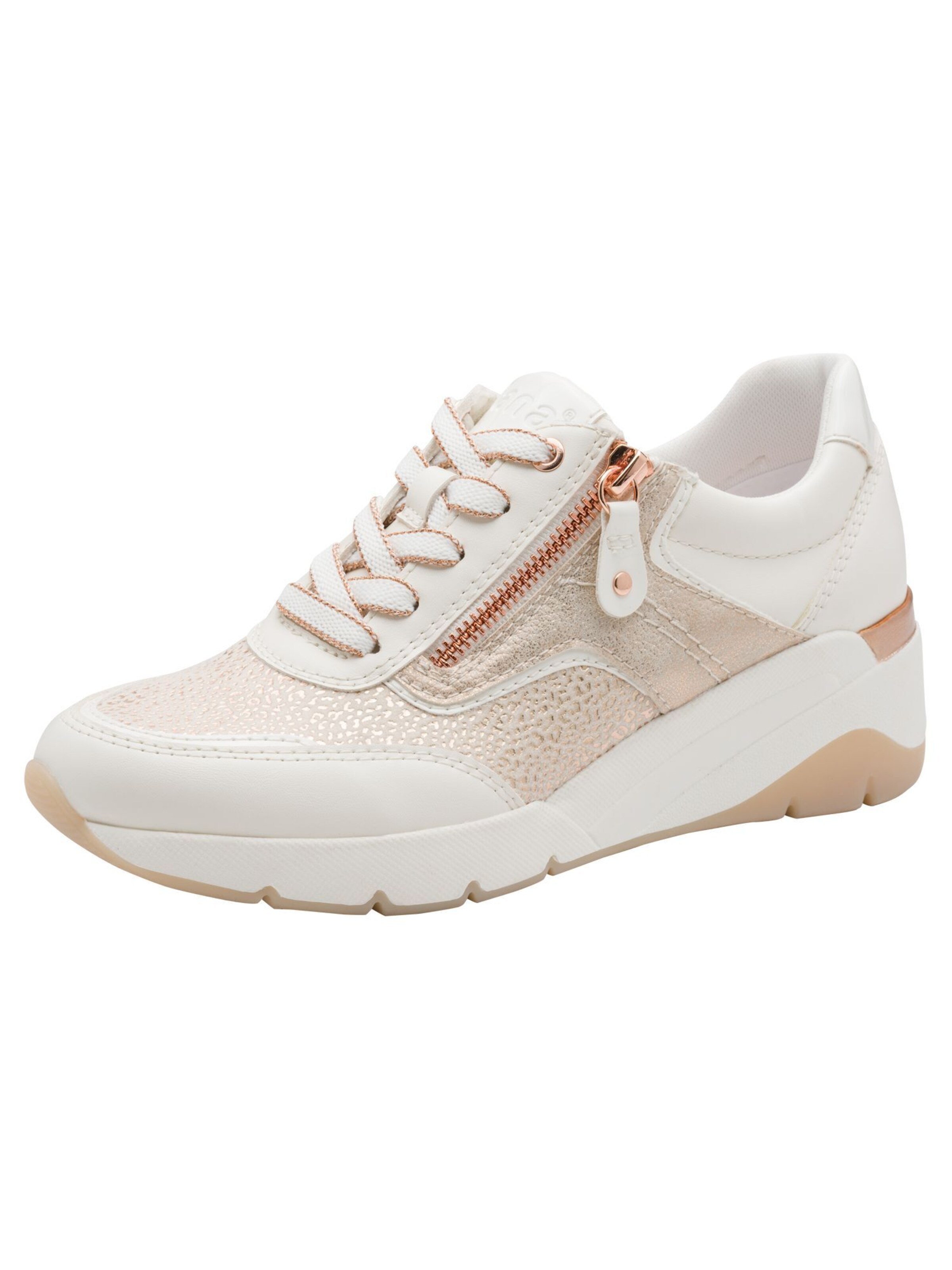 Baskets basses JANA en blanc : devant