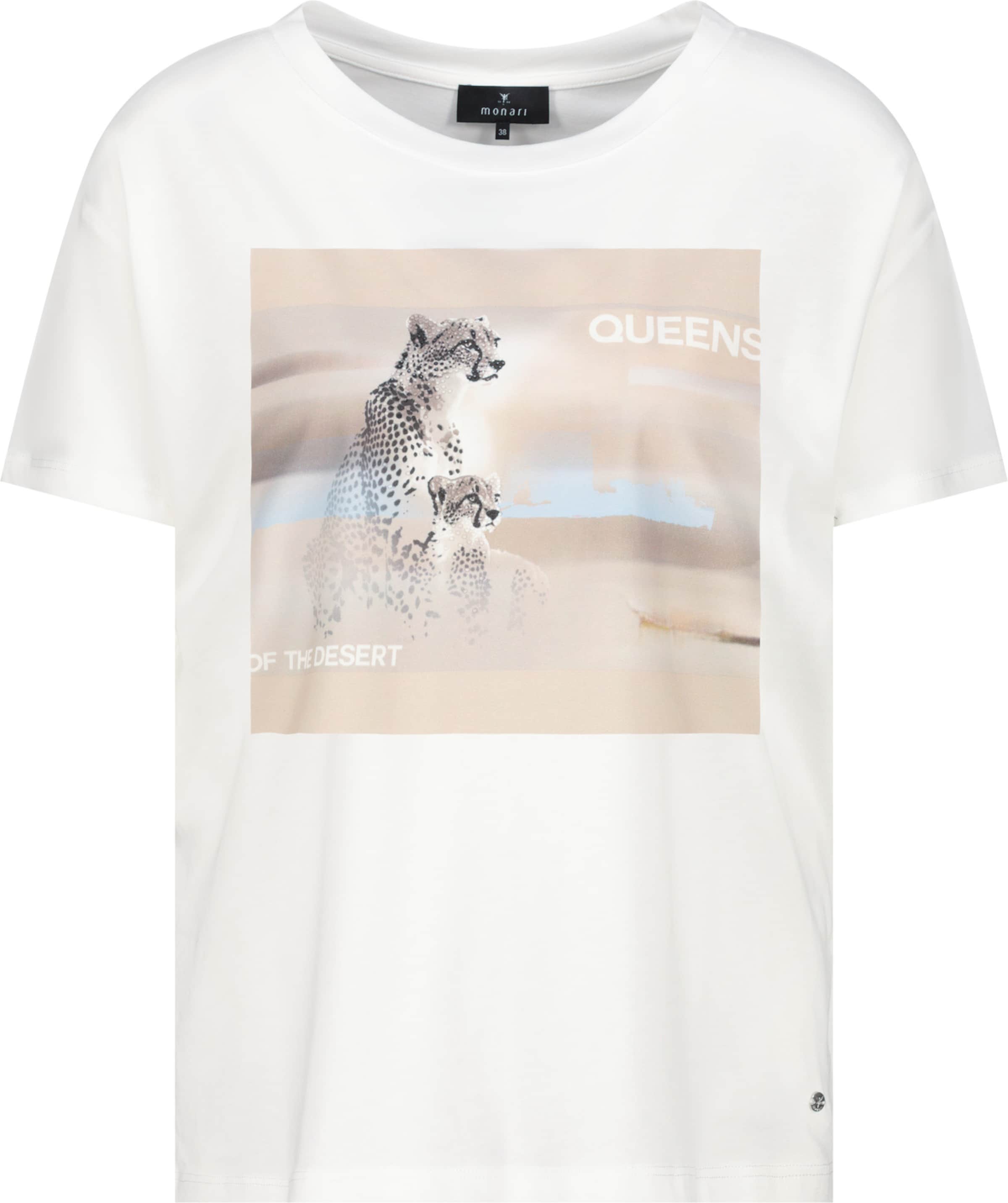 T-shirt monari en blanc : devant