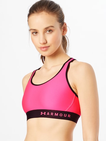 UNDER ARMOUR Bustier Sport-BH 'Armour' in Pink: predná strana