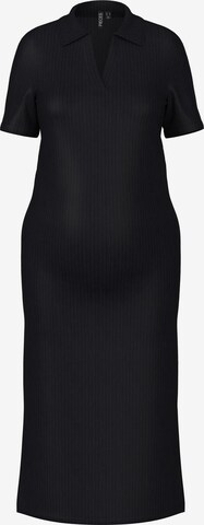 Pieces Maternity Dress 'Kylie' in Black: front