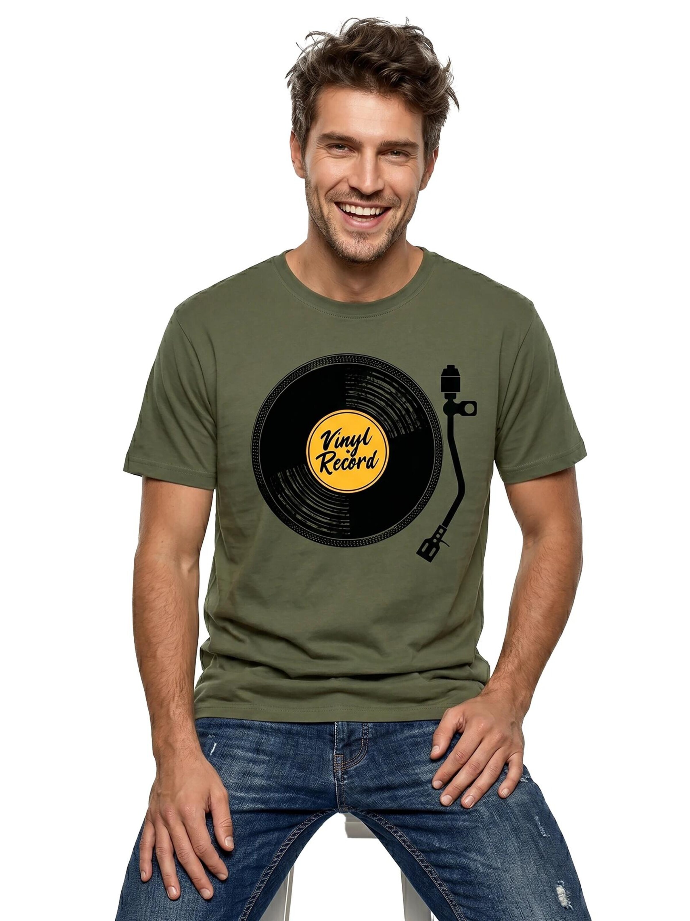 MAKAYA Shirt 'V-Record' in Green