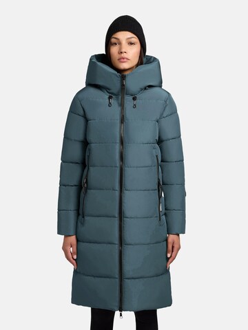 khujo Wintermantel 'Jilias5-YM' in Blauw: voorkant