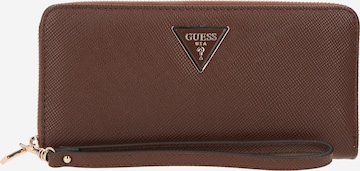 GUESS Wallet 'LAUREL' in Brown: front