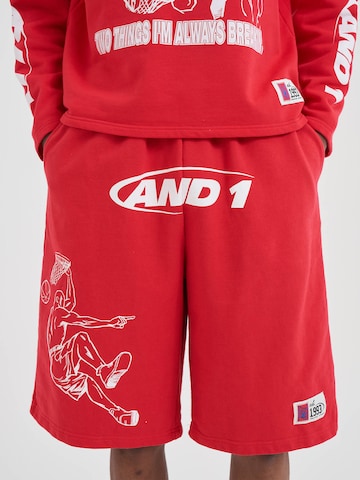 Loosefit Pantalon 'Off The Rim' AND1 en rouge : devant