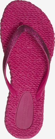 ILSE JACOBSEN T-Bar Sandals 'Cheerful' in Pink