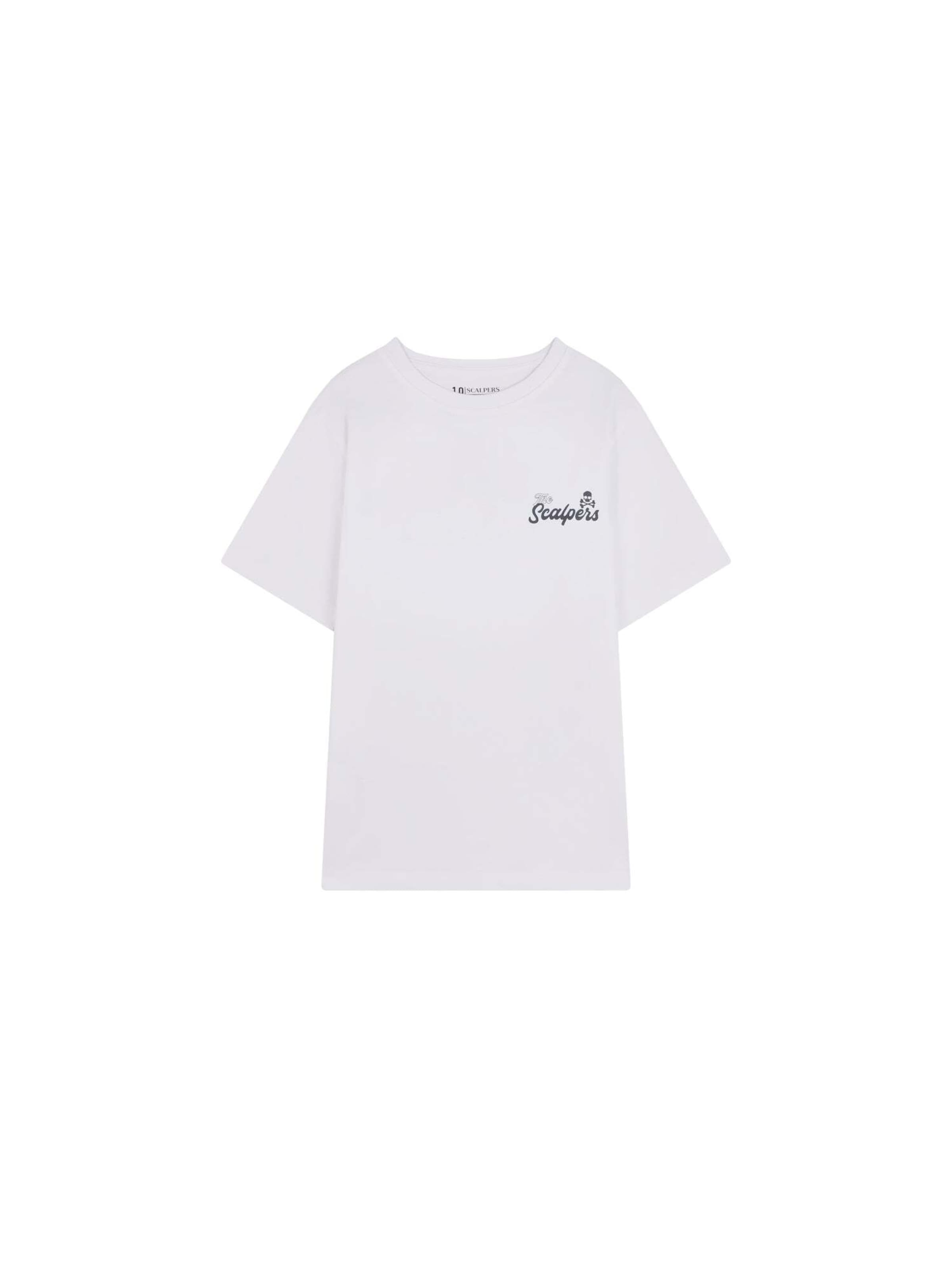 Scalpers Funkcionalna majica &#x27; &#x27; | bela barva: sprednja stran