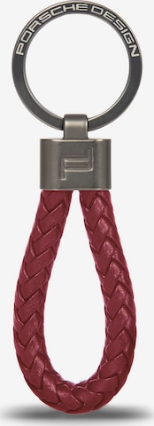 Porsche Design Schlüsselanhänger in Rot: Vorderseite