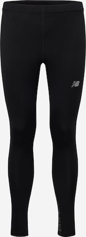 new balance Skinny Sports trousers in Black: front