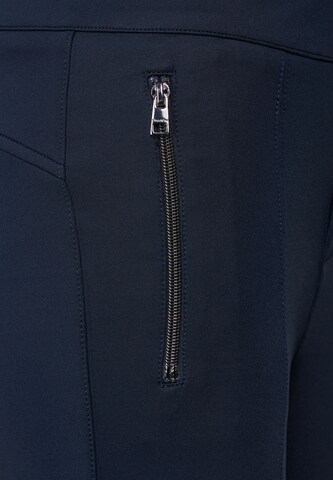 STREET ONE Slim fit Trousers 'Solid' in Blue