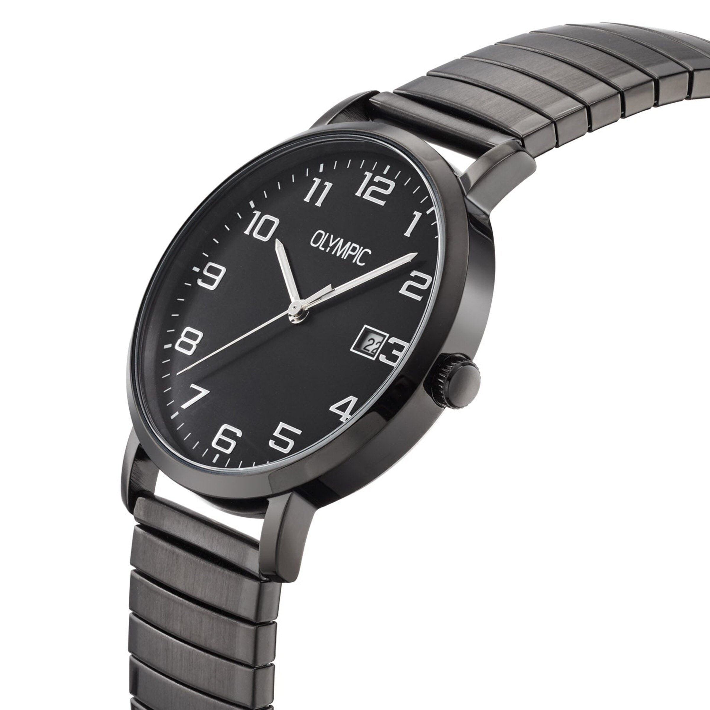 Olympic Analoog horloge in Zwart