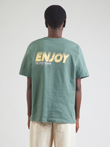 Denim Project Shirt 'Enjoy' in Green: front