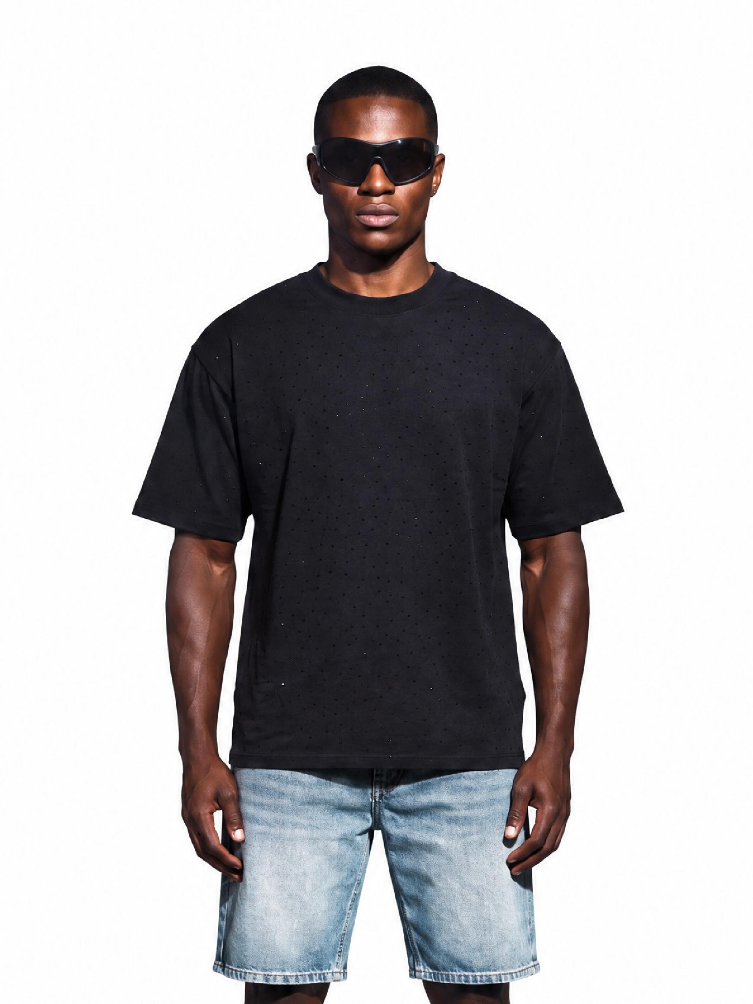 Silverstein Official Shirt 'Silverstein Official Midnight Black Ice Tee T-shirt'‌‌‌‌‌‌‌‌ in Schwarz: Vorderseite