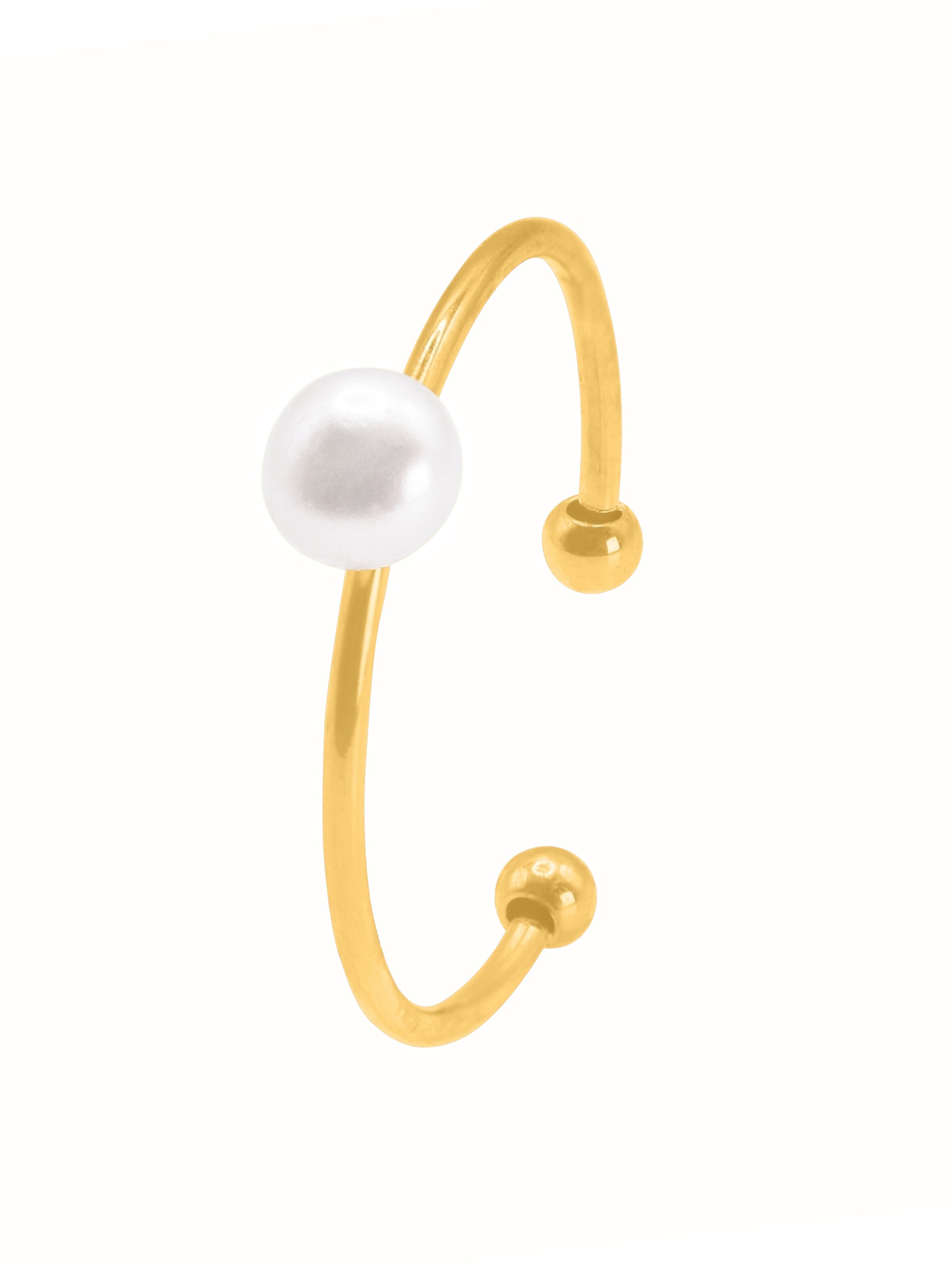 Heideman Ring 'Prisc' in gold / perlweiß, Produktansicht