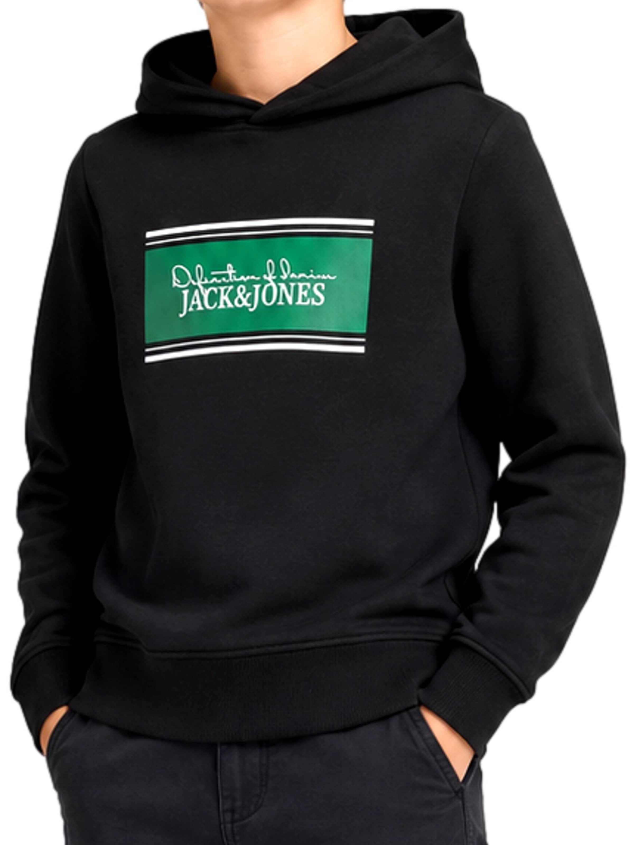 Jack & Jones Junior Sweatshirt 'JJBuster' i svart