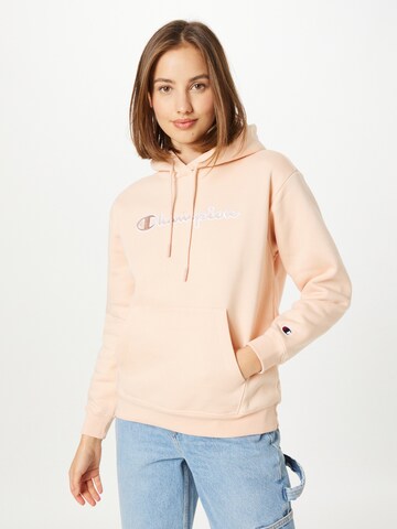 Sweat-shirt Champion Authentic Athletic Apparel en rose : devant