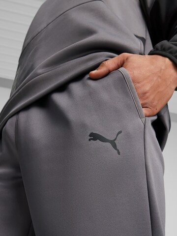 PUMA Tapered Workout Pants 'TRAIN ALL DAY' in Grey