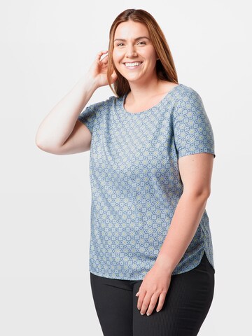 ONLY Carmakoma Shirt 'MILLE' in Blauw: voorkant