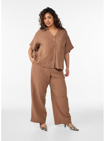 Zizzi Krojová blúzka 'Vivu' - Hnedá