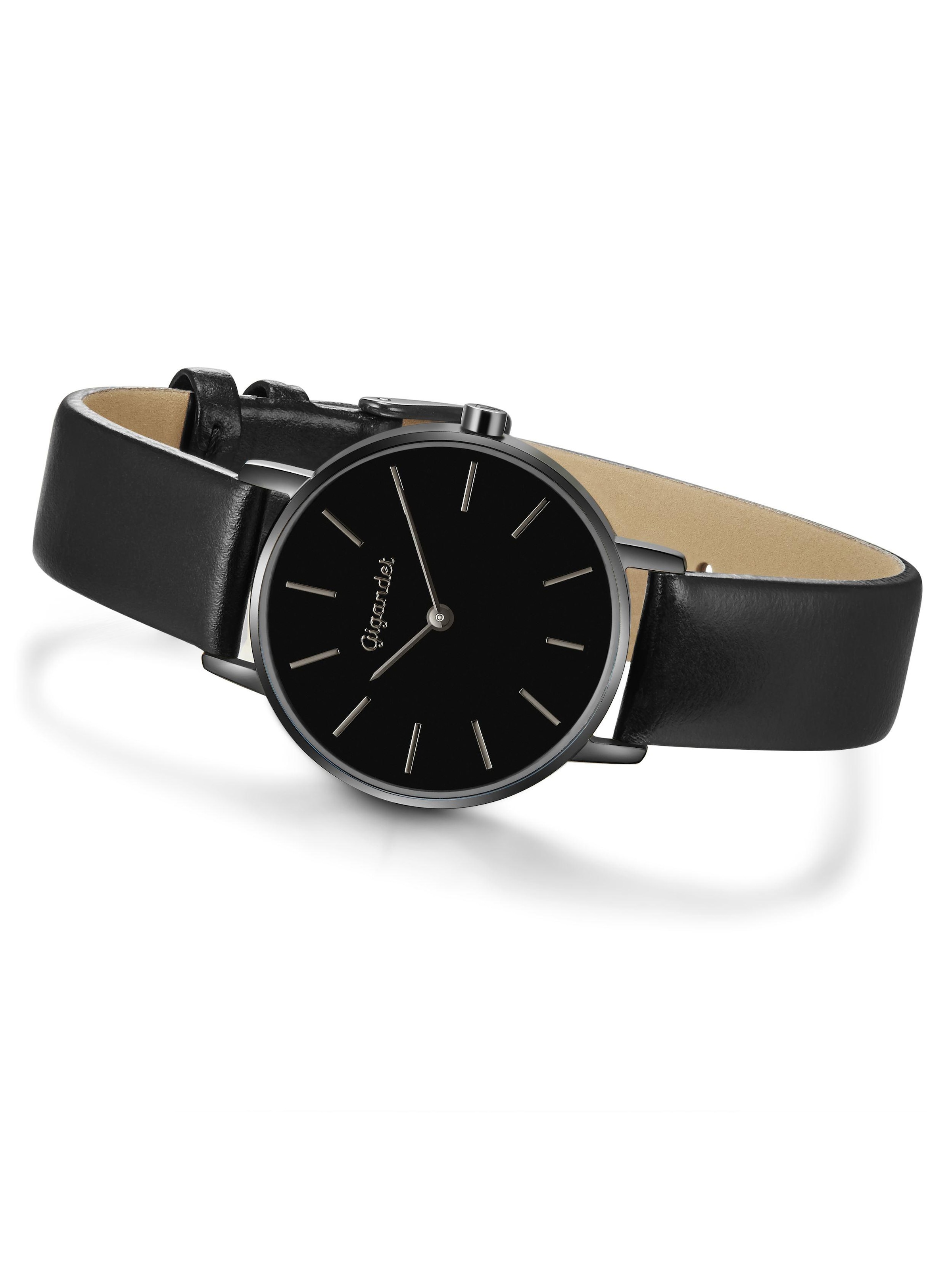 Gigandet Analog Watch 'MINIMALISM' in Black