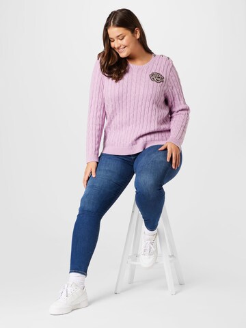 Lauren Ralph Lauren Plus Sweater 'MONTIVA' in Pink