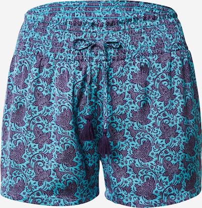 ETAM Pajama Pants 'BODRA' in Turquoise / Dark purple / White, Item view