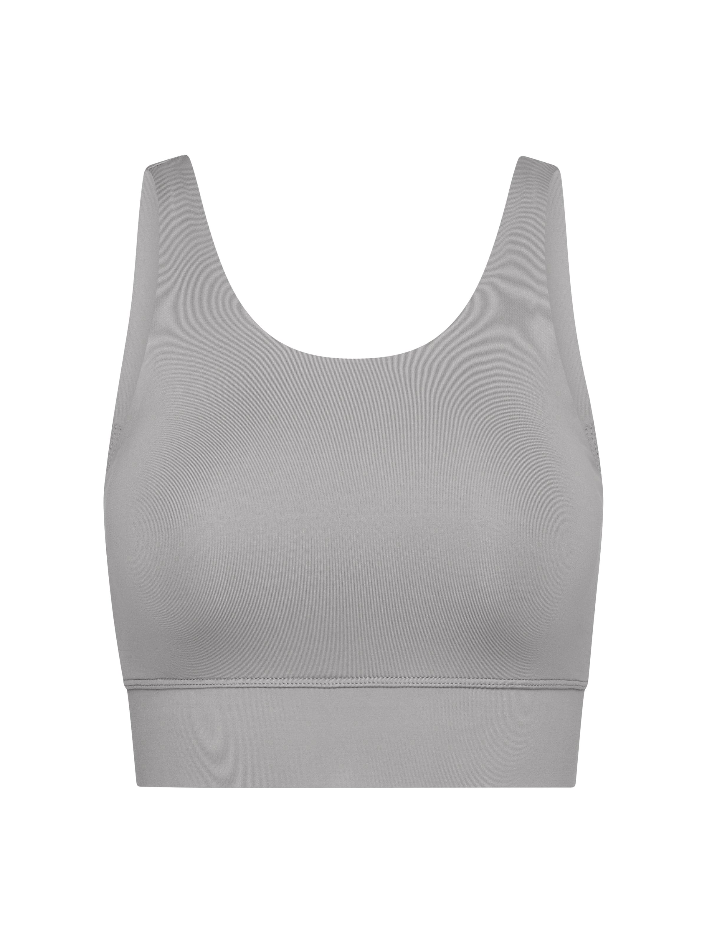 Hey Honey Sport bh 'Bustier' in Grijs: voorkant