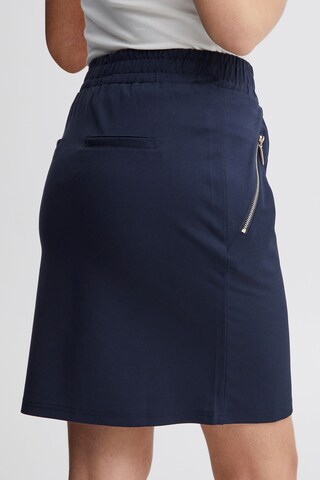 PULZ Jeans Skirt in Blue