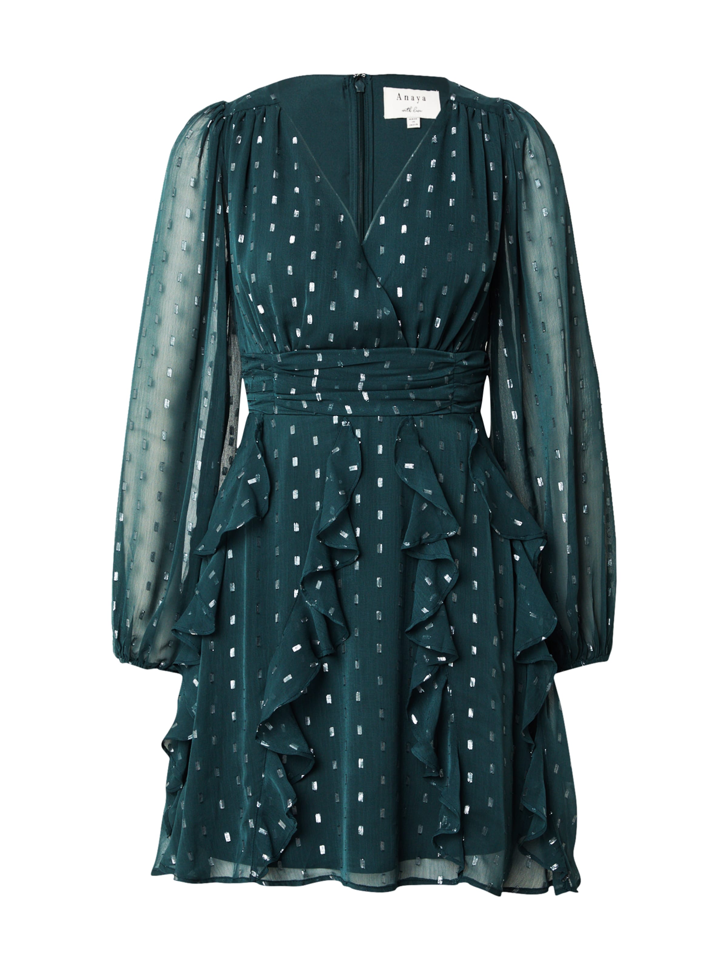 Maya Deluxe Dress in Green: front