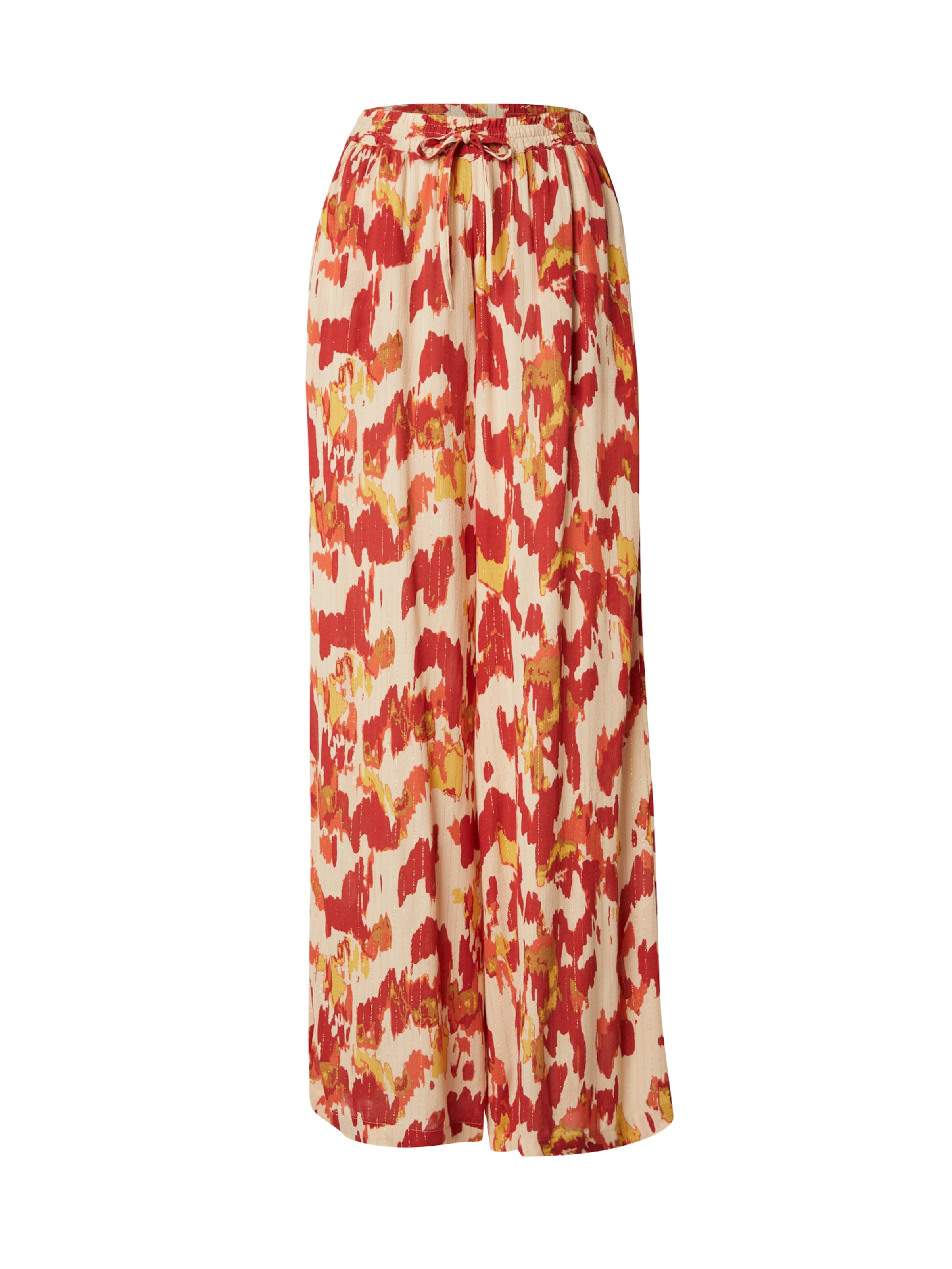 VILA Wide leg Pants 'VIMUNTHE' in Red: front