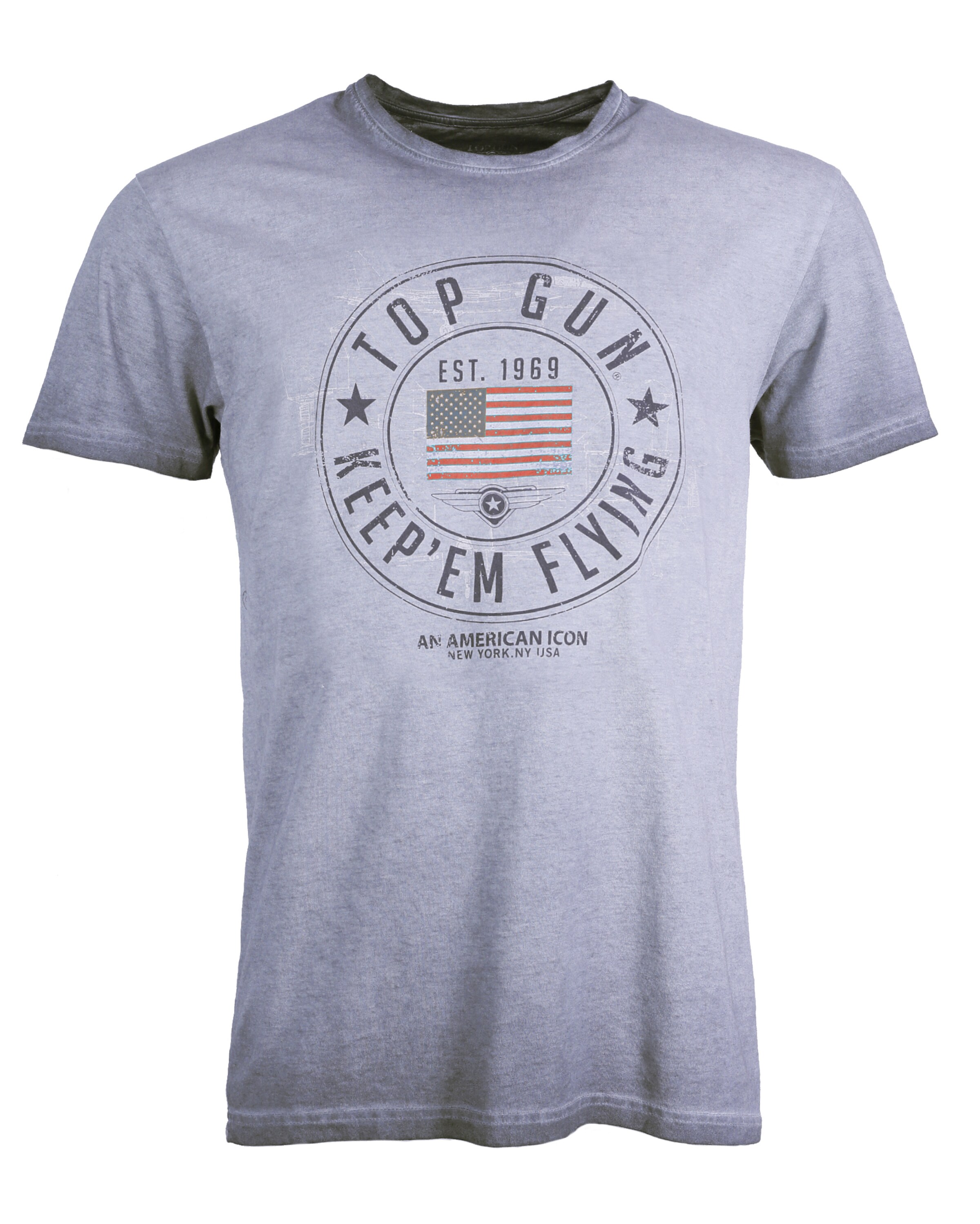 TOP GUN Shirt ' TG20201033 ' in Blauw: voorkant