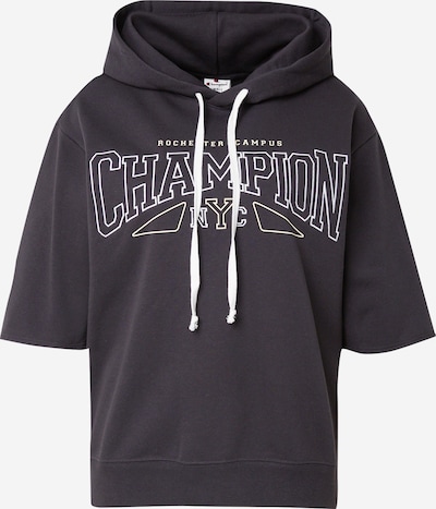 Champion Authentic Athletic Apparel Sweat-shirt en gris foncé / blanc, Vue avec produit