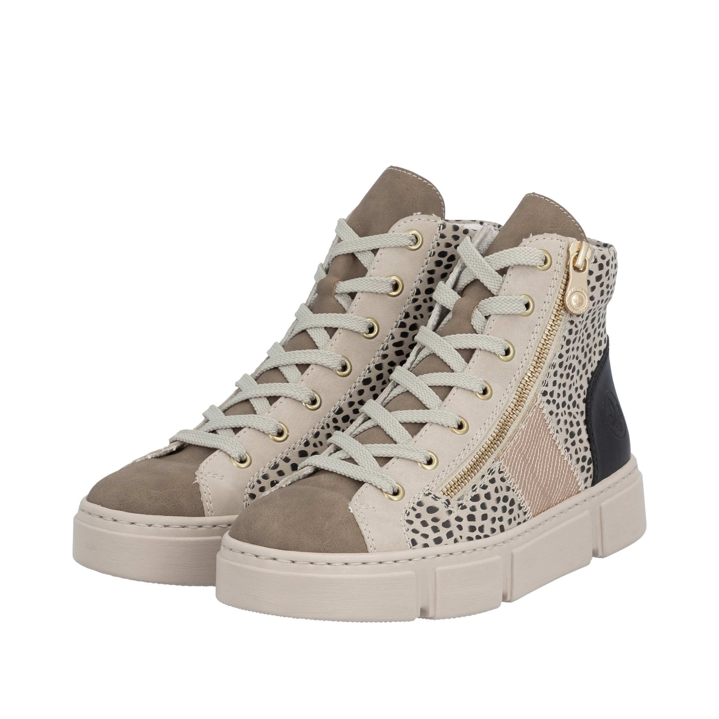 Baskets hautes Rieker en beige