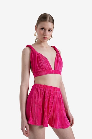 Pantalon HOLLY LOLLY en rose : devant