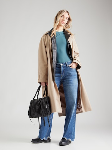 ABOUT YOU Košeľové body 'Justine' - Zelená