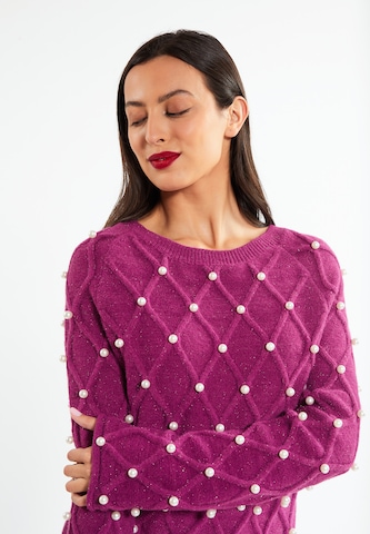 faina Sweater 'Koosh' in Pink