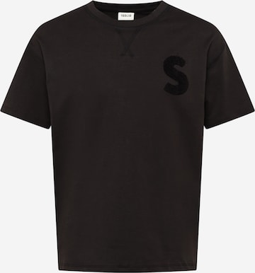 !Solid T-Shirt in Schwarz: predná strana